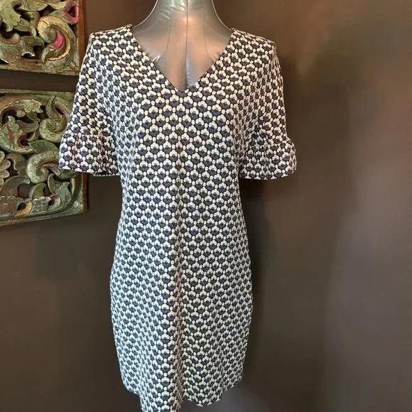 MAGGY LONDON Flower Bud Jacquard Dress - UEC - Picture 4 of 9